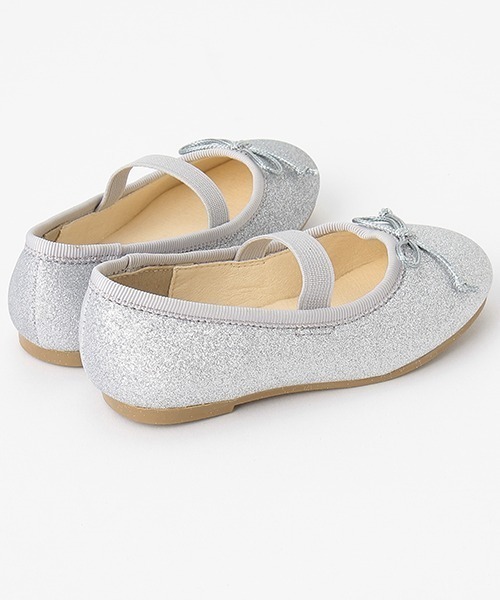 petit main（プティマイン）の「バレエシューズ（バレエシューズ・キッズ・シルバー/ライトピンク/ブラック/オフホワイト・15cm/16cm/19cm/18cm/14cm/17cm）」の8枚目の写真