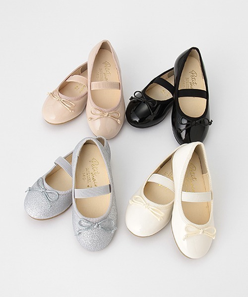 petit main（プティマイン）の「バレエシューズ（バレエシューズ・キッズ・シルバー/ライトピンク/ブラック/オフホワイト・15cm/16cm/19cm/18cm/14cm/17cm）」の16枚目の写真