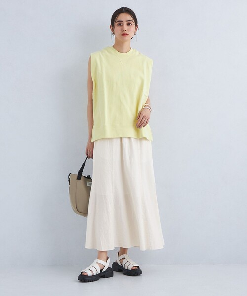 green label relaxing（グリーンレーベルリラクシング）の「［size SHORT/TALLあり］BREEZE LINEN ブリーズリネン マーメイド スカート（スカート・レディース・ホワイト/モカ/その他4/ブラック/ケリー・FREE/SHORT/TALL）」の17枚目の写真