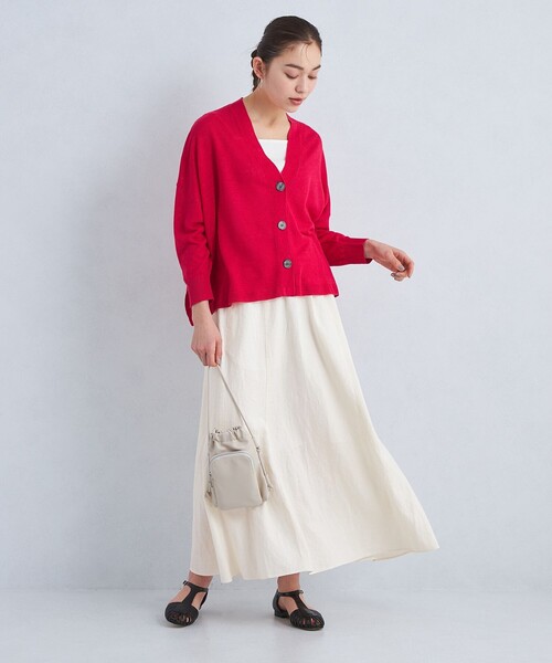 green label relaxing（グリーンレーベルリラクシング）の「［size SHORT/TALLあり］BREEZE LINEN ブリーズリネン マーメイド スカート（スカート・レディース・ホワイト/モカ/その他4/ブラック/ケリー・FREE/SHORT/TALL）」の18枚目の写真