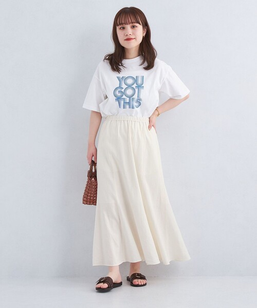 green label relaxing（グリーンレーベルリラクシング）の「［size SHORT/TALLあり］BREEZE LINEN ブリーズリネン マーメイド スカート（スカート・レディース・ホワイト/モカ/その他4/ブラック/ケリー・FREE/SHORT/TALL）」の19枚目の写真