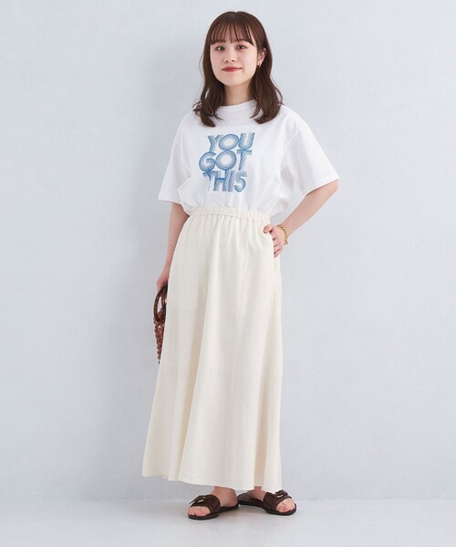 green label relaxing（グリーンレーベルリラクシング）の「［size SHORT/TALLあり］BREEZE LINEN ブリーズリネン マーメイド スカート（スカート・レディース・ホワイト/モカ/その他4/ブラック/ケリー・FREE/SHORT/TALL）」の20枚目の写真