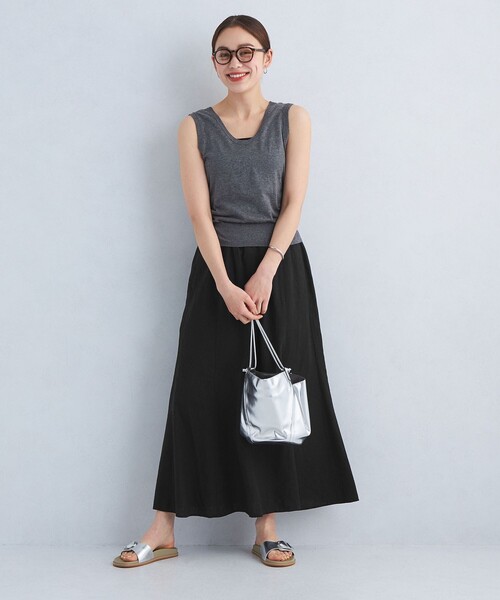 green label relaxing（グリーンレーベルリラクシング）の「［size SHORT/TALLあり］BREEZE LINEN ブリーズリネン マーメイド スカート（スカート・レディース・ホワイト/モカ/その他4/ブラック/ケリー・FREE/SHORT/TALL）」の22枚目の写真