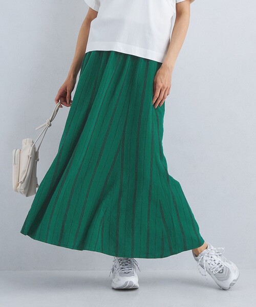 green label relaxing（グリーンレーベルリラクシング）の「［size SHORT/TALLあり］BREEZE LINEN ブリーズリネン マーメイド スカート（スカート・レディース・ホワイト/モカ/その他4/ブラック/ケリー・FREE/SHORT/TALL）」の6枚目の写真