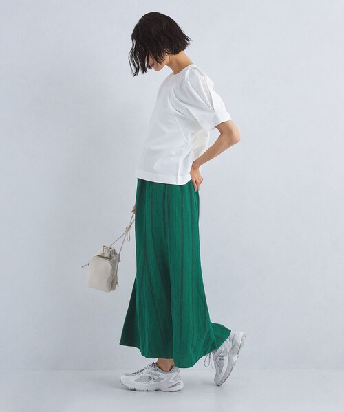 green label relaxing（グリーンレーベルリラクシング）の「［size SHORT/TALLあり］BREEZE LINEN ブリーズリネン マーメイド スカート（スカート・レディース・ホワイト/モカ/その他4/ブラック/ケリー・FREE/SHORT/TALL）」の7枚目の写真