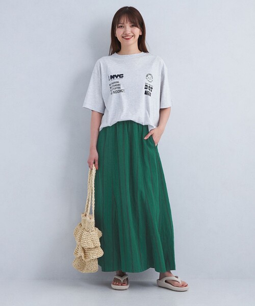 green label relaxing（グリーンレーベルリラクシング）の「［size SHORT/TALLあり］BREEZE LINEN ブリーズリネン マーメイド スカート（スカート・レディース・ホワイト/モカ/その他4/ブラック/ケリー・FREE/SHORT/TALL）」の9枚目の写真