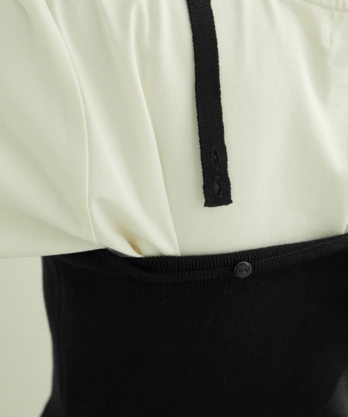 ROPE' PICNIC（ロペピクニック）の「着丈が選べる/ニットビスチェ（キャミソール・レディース・オフホワイト/ブラック・38/36）」の21枚目の写真