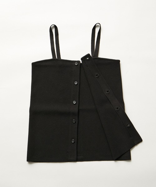 ROPE' PICNIC（ロペピクニック）の「着丈が選べる/ニットビスチェ（キャミソール・レディース・オフホワイト/ブラック・38/36）」の14枚目の写真