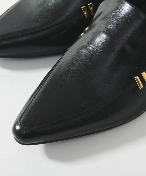 RIVE DROITE(リヴドロワ)の「2WAYサイドメタルシューズ(ローファー・レディース・ブラック/ベージュ・S/M/L)」の13枚目の写真