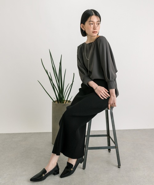 RIVE DROITE(リヴドロワ)の「2WAYサイドメタルシューズ(ローファー・レディース・ブラック/ベージュ・S/M/L)」の5枚目の写真