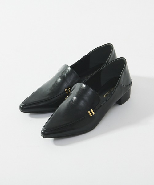 RIVE DROITE(リヴドロワ)の「2WAYサイドメタルシューズ(ローファー・レディース・ブラック/ベージュ・S/M/L)」の10枚目の写真