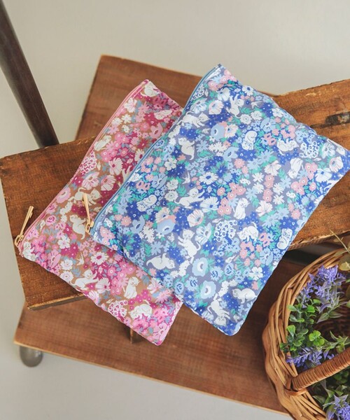 BRANSHES(ブランシェス)の「【Cat’s ISSUE】ネコ総柄プリントポーチ(バックパック/リュック・キッズ・ブルー/ピンク・FREE)」の13枚目の写真