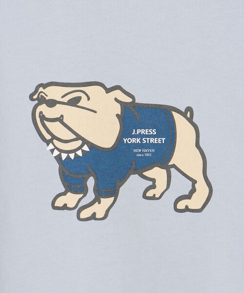 【UNISEX】ブルドッグプリントTシャツ（Tシャツ/カットソー）｜J.PRESS YORK STREET（ジェイプレスヨークストリート）