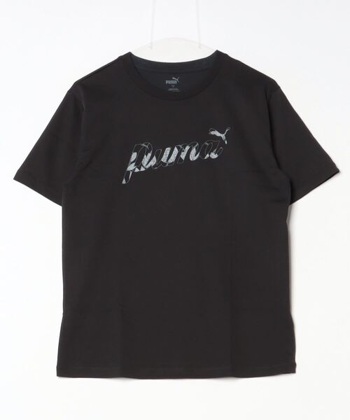 PUMA(プーマ)の「【別注】プーマ PUMA ESS+ MX グラフィック リラックス SS Tシャツ_ 限定コラボ(Tシャツ/カットソー・レディース・サックスブルー/ライラック/ブラック/ホワイト・S/M/L/XL)」の2枚目の写真