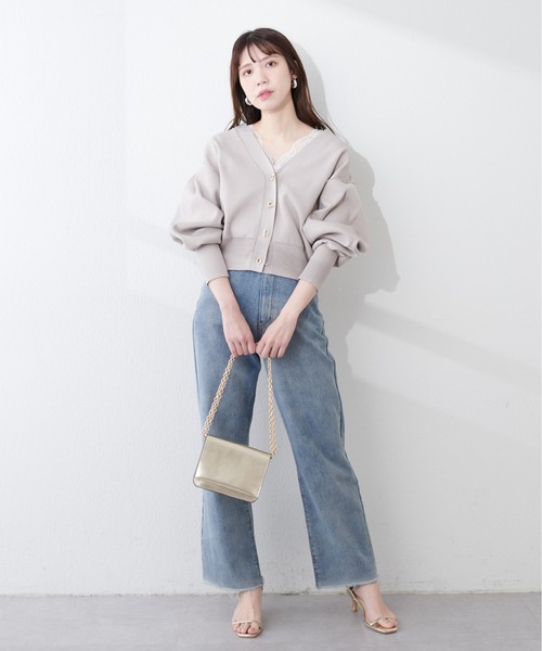 natural couture（ナチュラルクチュール）の「前後2WAY総レースインナー（タンクトップ・レディース・ピンクベージュ/グレイッシュベージュ/ブラック/オフホワイト・FREE）」の10枚目の写真