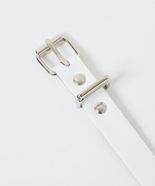 WEGO（ウィゴー）の「WEGO/スクエアスタッズ細ベルト（ベルト・レディース・ブラック/ホワイト・FREE）」の9枚目の写真