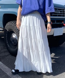 CRB（シーアールビー）の「マキシティアードロングスカート（スカート）」