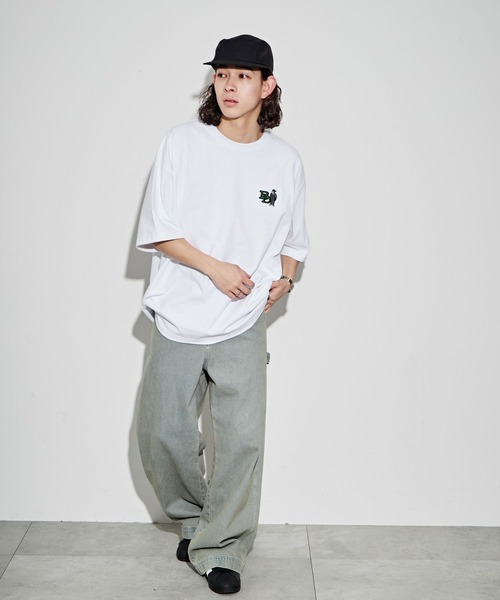 BEN DAVIS(ベンデイビス)の「∴WEGO/別注ベンデイビスワンポイントT(Tシャツ/カットソー・メンズ・ホワイト/ブラック/オートミール/ブルー・LARGE/MEDIUM/SMALL)」の20枚目の写真