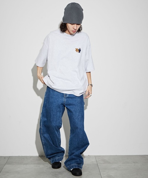 BEN DAVIS(ベンデイビス)の「∴WEGO/別注ベンデイビスワンポイントT(Tシャツ/カットソー・メンズ・ホワイト/ブラック/オートミール/ブルー・LARGE/MEDIUM/SMALL)」の22枚目の写真