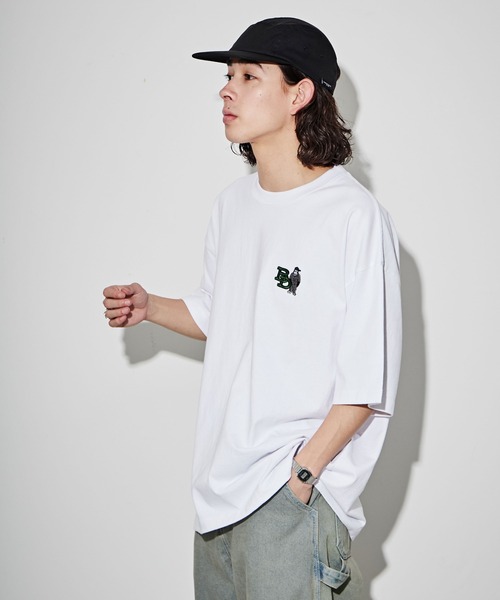 BEN DAVIS(ベンデイビス)の「∴WEGO/別注ベンデイビスワンポイントT(Tシャツ/カットソー・メンズ・ホワイト/ブラック/オートミール/ブルー・LARGE/MEDIUM/SMALL)」の19枚目の写真