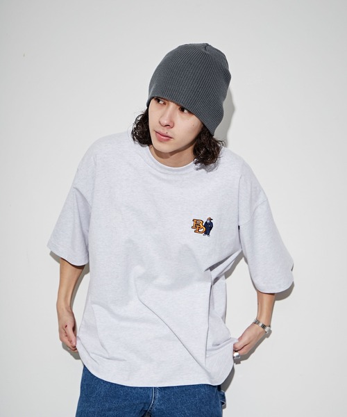 BEN DAVIS(ベンデイビス)の「∴WEGO/別注ベンデイビスワンポイントT(Tシャツ/カットソー・メンズ・ホワイト/ブラック/オートミール/ブルー・LARGE/MEDIUM/SMALL)」の5枚目の写真
