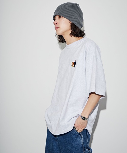 BEN DAVIS(ベンデイビス)の「∴WEGO/別注ベンデイビスワンポイントT(Tシャツ/カットソー・メンズ・ホワイト/ブラック/オートミール/ブルー・LARGE/MEDIUM/SMALL)」の6枚目の写真