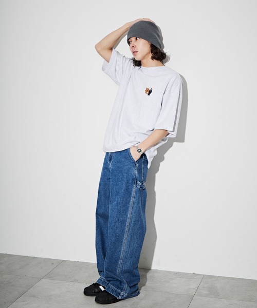 BEN DAVIS(ベンデイビス)の「∴WEGO/別注ベンデイビスワンポイントT(Tシャツ/カットソー・メンズ・ホワイト/ブラック/オートミール/ブルー・LARGE/MEDIUM/SMALL)」の7枚目の写真