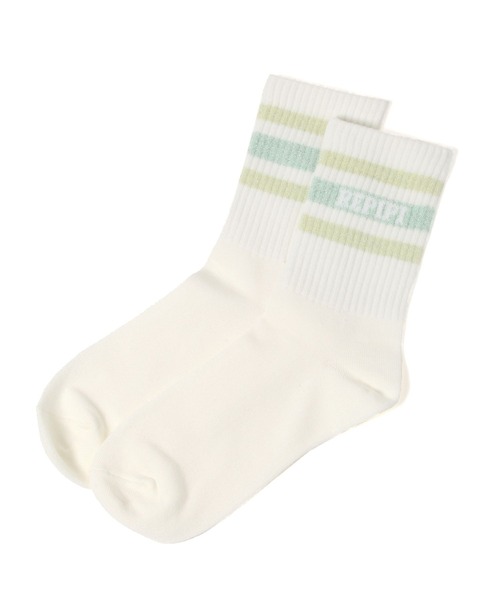 repipi armario（レピピ アルマリオ）の「ハイショクラメラインソックス（ソックス/靴下・キッズ・ピンク系その他/ブルー系その他/グリーン系その他/ブルー系その他2/イエロー系その他/グリーン系その他2/ピンク系その他2/パープル/ブルー・FREE）」の2枚目の写真