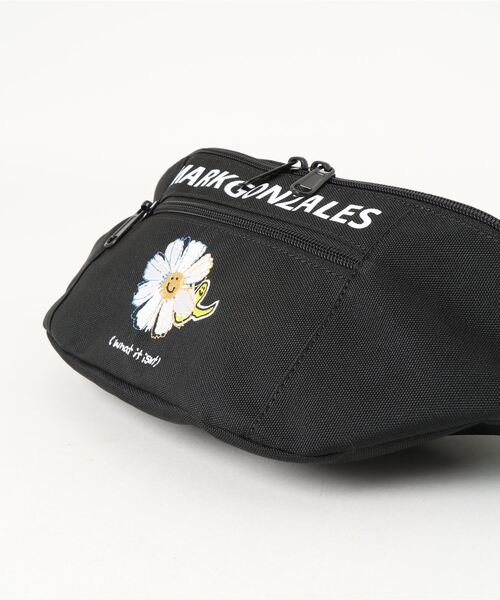 Mark Gonzales（マーク・ゴンザレス）の「【Mark Gonzales】フラワー ゴンバト ウエストバッグ ボディーバッグ（ボディバッグ/ウエストポーチ・メンズ・ブラック・フリー）」の5枚目の写真