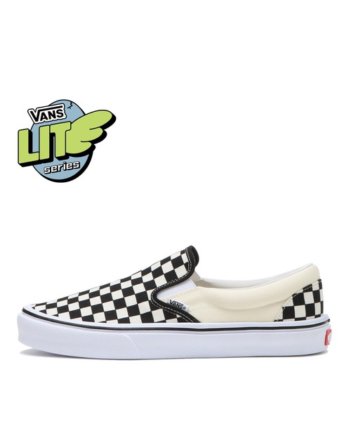 VANS バンズ スニーカー SLIP ON LITE BLACK WHITE CHECKER BOARD V98 LITE スリッポン ライト チェッカーボード VANS ヴァンズ SLIP ON LITE スリッポン ライト V98 LITE BLK/WHT CHK