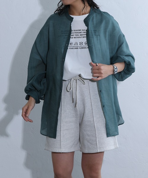 COLONY 2139（コロニートゥーワンスリーナイン）の「WEB・一部店舗限定 / センターシームスウェットショーツ（スウェットパンツ・レディース・グレー/アイボリー・FREE）」の7枚目の写真