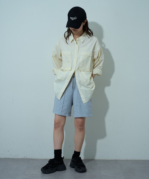 COLONY 2139（コロニートゥーワンスリーナイン）の「WEB・一部店舗限定 / センターシームスウェットショーツ（スウェットパンツ・レディース・グレー/アイボリー・FREE）」の10枚目の写真