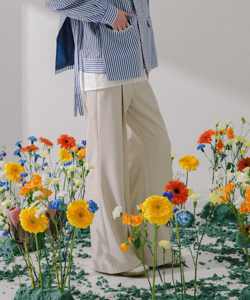 SENSE OF PLACE by URBAN RESEARCH（センスオブプレイスバイアーバンリサーチ）の「hxcyyd × SOP　セーラーフレアパンツ(UNISEX)（その他パンツ・メンズ・ブラック/ベージュ・MEDIUM/LARGE）」の10枚目の写真