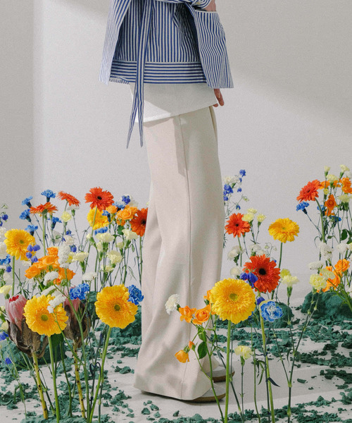 SENSE OF PLACE by URBAN RESEARCH（センスオブプレイスバイアーバンリサーチ）の「hxcyyd × SOP　セーラーフレアパンツ(UNISEX)（その他パンツ・メンズ・ブラック/ベージュ・MEDIUM/LARGE）」の11枚目の写真