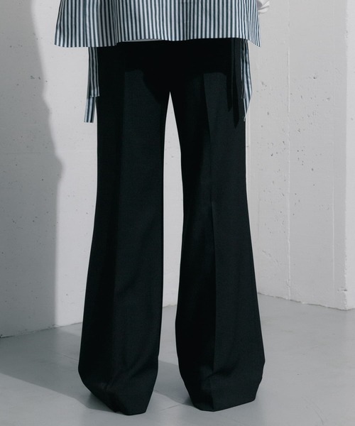 SENSE OF PLACE by URBAN RESEARCH（センスオブプレイスバイアーバンリサーチ）の「hxcyyd × SOP　セーラーフレアパンツ(UNISEX)（その他パンツ・メンズ・ブラック/ベージュ・MEDIUM/LARGE）」の18枚目の写真