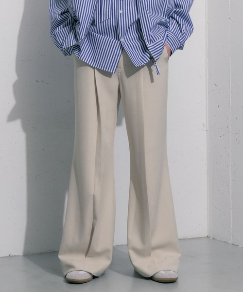 SENSE OF PLACE by URBAN RESEARCH（センスオブプレイスバイアーバンリサーチ）の「hxcyyd × SOP　セーラーフレアパンツ(UNISEX)（その他パンツ・メンズ・ブラック/ベージュ・MEDIUM/LARGE）」の22枚目の写真