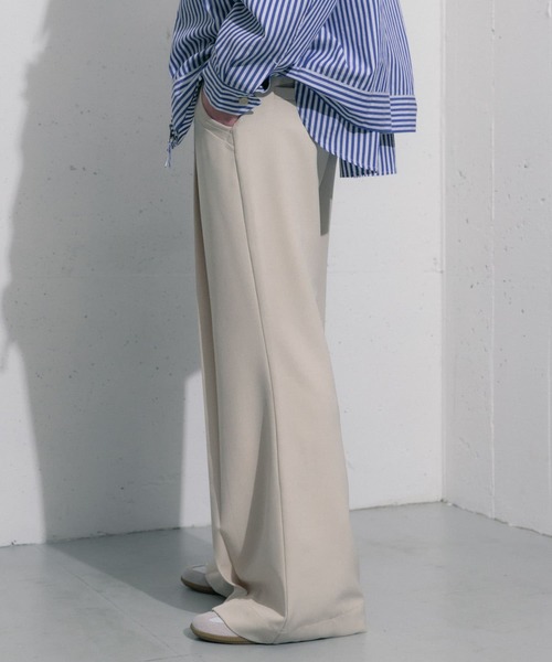 SENSE OF PLACE by URBAN RESEARCH(センスオブプレイスバイアーバンリサーチ)の「hxcyyd × SOP セーラーフレアパンツ(UNISEX)(その他パンツ・メンズ・ブラック/ベージュ・MEDIUM/LARGE)」の13枚目の写真