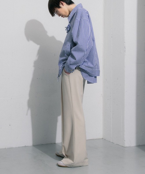 SENSE OF PLACE by URBAN RESEARCH(センスオブプレイスバイアーバンリサーチ)の「hxcyyd × SOP セーラーフレアパンツ(UNISEX)(その他パンツ・メンズ・ブラック/ベージュ・MEDIUM/LARGE)」の16枚目の写真