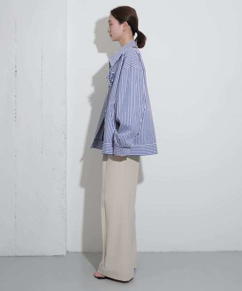 SENSE OF PLACE by URBAN RESEARCH(センスオブプレイスバイアーバンリサーチ)の「hxcyyd × SOP セーラーフレアパンツ(UNISEX)(その他パンツ・メンズ・ブラック/ベージュ・MEDIUM/LARGE)」の19枚目の写真