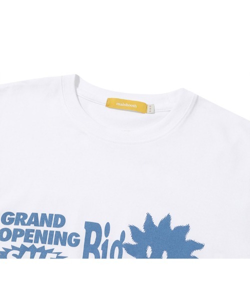 tシャツ A'GEM/9 × .kom「MAIN BOOTH/メインブース」 Sunny Side T-shirt/サニーサイド Tシャツ レディース MAINBOOTH tシャツ A'GEM/9 × .kom「MAIN BOOTH/メインブース