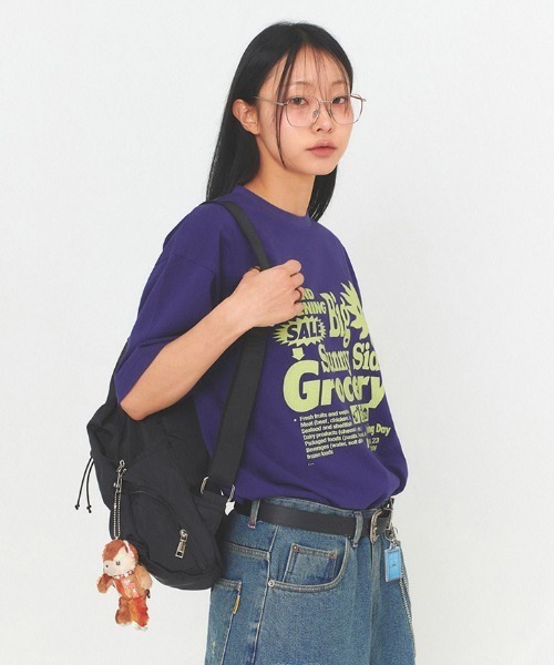 tシャツ A'GEM/9 × .kom「MAIN BOOTH/メインブース」 Sunny Side T-shirt/サニーサイド Tシャツ レディース MAINBOOTH tシャツ A'GEM/9 × .kom「MAIN BOOTH/メインブース