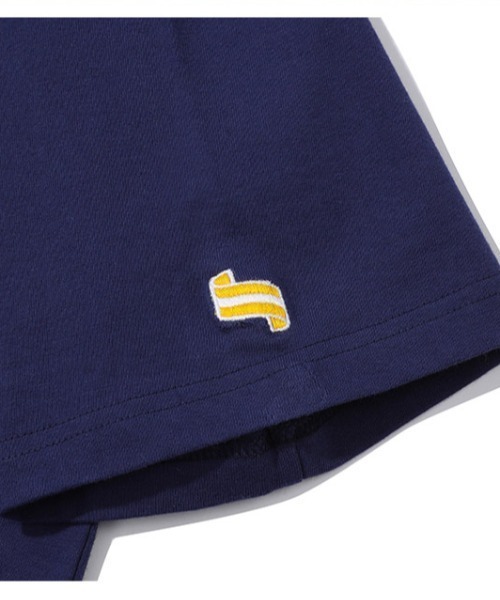 MAINBOOTH(メインブース)の「A'GEM/9 × .kom『MAIN BOOTH/メインブース』 Sunny Side T-shirt/サニーサイド Tシャツ(Tシャツ/カットソー・レディース・ネイビー/ホワイト・2/3)」の9枚目の写真