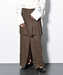 SAYAKADAVIS | SAYAKADAVIS Line Canvas Layered Wrap Skirt SSK3-LIC(スカート)
