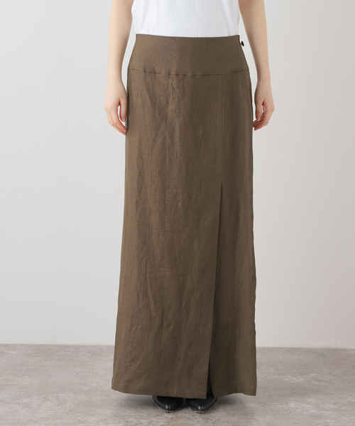 SAYAKADAVIS（サヤカディヴィス）の「SAYAKADAVIS Line Canvas Layered Wrap Skirt SSK3-LIC（スカート・レディース・ブラウン・SMALL）」の10枚目の写真