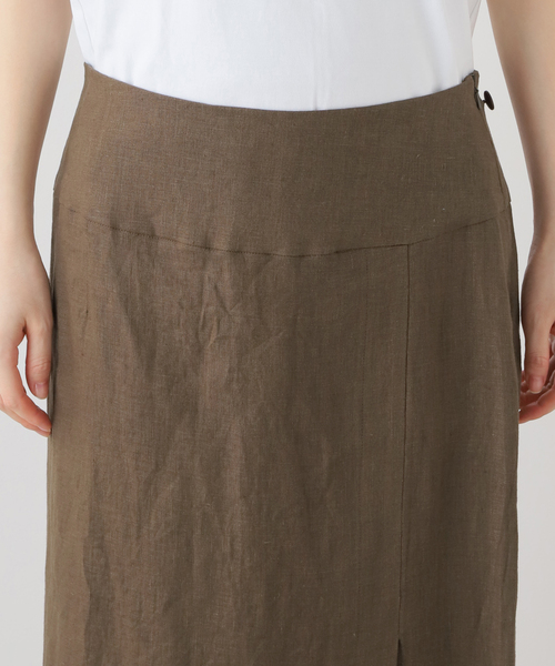 SAYAKADAVIS（サヤカディヴィス）の「SAYAKADAVIS Line Canvas Layered Wrap Skirt SSK3-LIC（スカート・レディース・ブラウン・SMALL）」の11枚目の写真