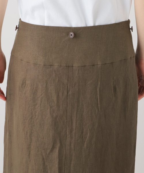 SAYAKADAVIS（サヤカディヴィス）の「SAYAKADAVIS Line Canvas Layered Wrap Skirt SSK3-LIC（スカート・レディース・ブラウン・SMALL）」の12枚目の写真