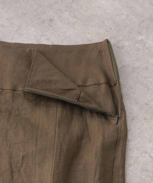SAYAKADAVIS（サヤカディヴィス）の「SAYAKADAVIS Line Canvas Layered Wrap Skirt SSK3-LIC（スカート・レディース・ブラウン・SMALL）」の13枚目の写真
