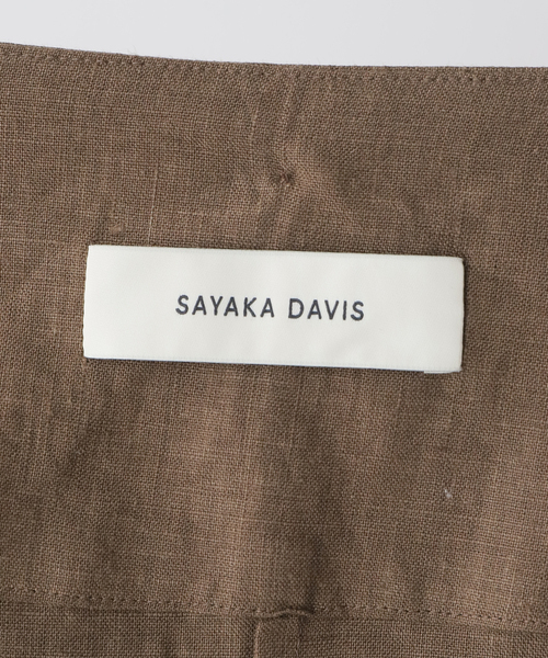 SAYAKADAVIS（サヤカディヴィス）の「SAYAKADAVIS Line Canvas Layered Wrap Skirt SSK3-LIC（スカート・レディース・ブラウン・SMALL）」の15枚目の写真