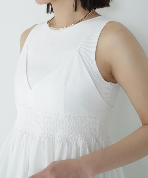 NATURAL BEAUTY BASIC(ナチュラルビューティーベーシック)の「◇カットワークキャミチュニック(キャミソール・レディース・ブラック/ブルー/ホワイト・FREE)」の13枚目の写真