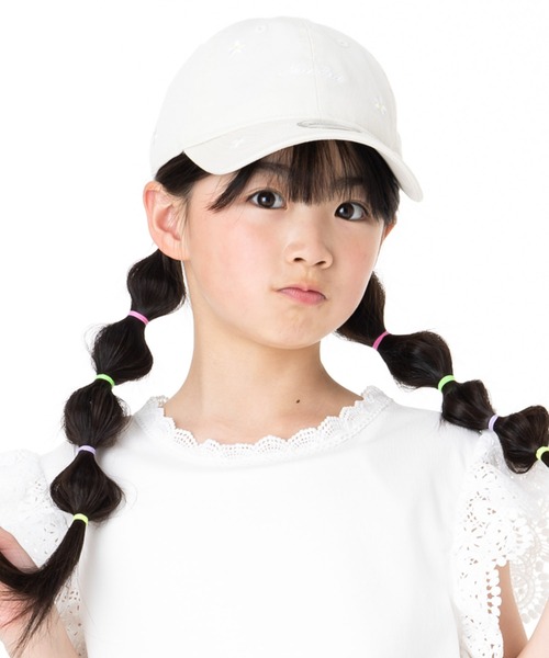 NEW ERA（ニューエラ）の「ニューラ キッズキャップ フラワー ONSPOTZ別注（キャップ・キッズ・アイボリー/ベージュ/ラベンダー・52-56cm）」の4枚目の写真